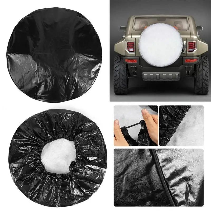 1 шт. 15 дюймов универсальный запасной чехол для прицепа RV SUV Грузовик защита шин черный белый