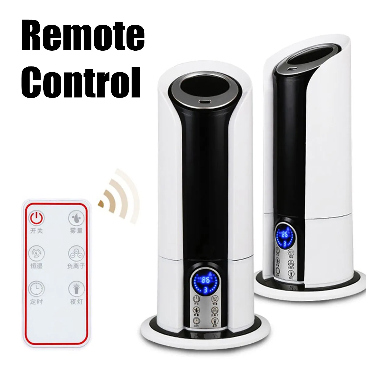 

5L Cool Mist Humidifier Air Diffuser Home Office Room Humidifier Air Purifier for Bedroom Home LED Display Remote Control