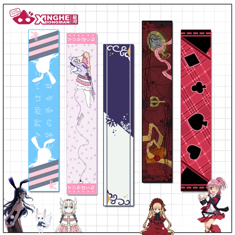 

Milky Way Anime Dragon Maid Scarf Shugo Chara Rozen Maidem 100 Sleeping Princes Bunny Girl Senpai Scarf Unisex Velvet Scarf Gift