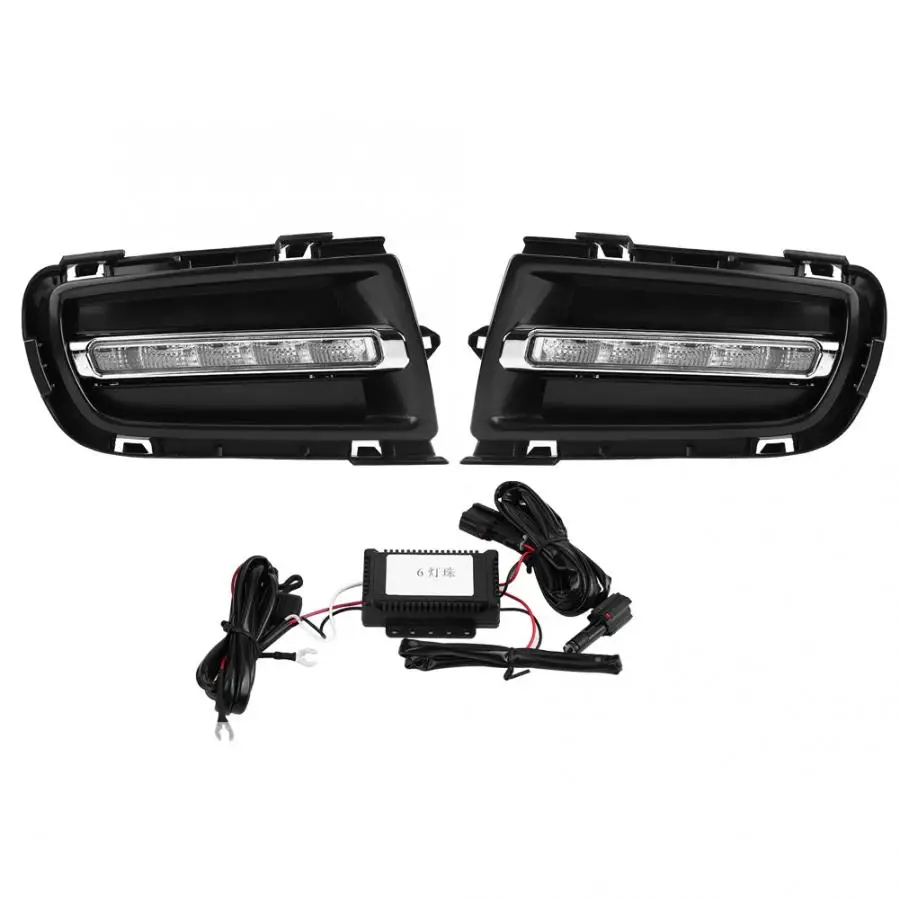 

Running Lights 1Pair Car Daytime Running Light DRL LED Daylight Fog Lamp for Mazda 6 06-09 Car Interior Light