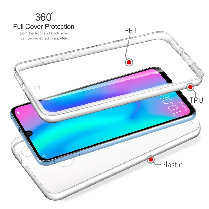 Чехол с полным покрытием 360 градусов для Huawei Y7P 2020 чехол P40 P30Pro P20 Mate20 Lite Y6 Y7 Pro 2019 P10 P9