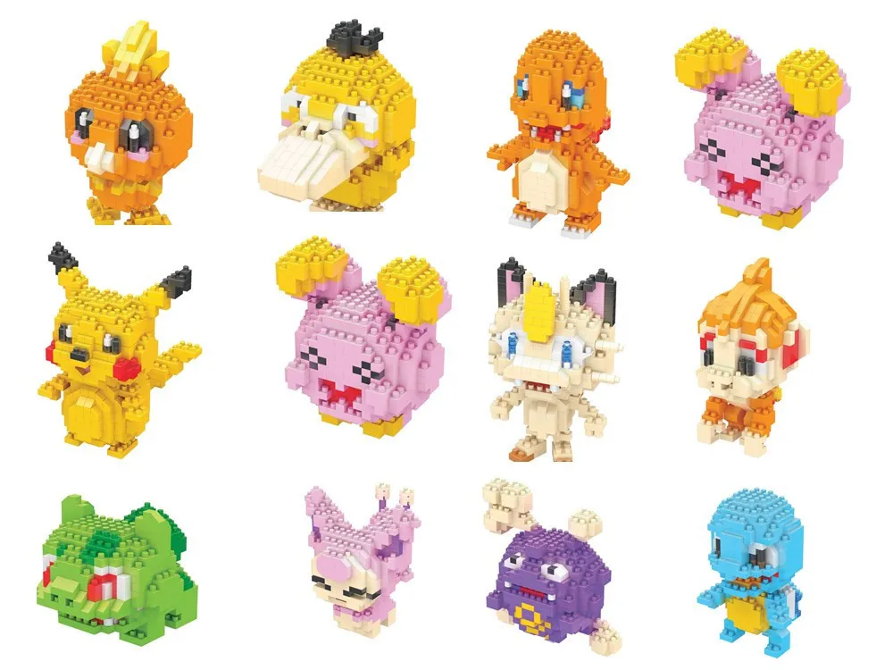 

New Anime Mini Animal Figure Game Toy Diamond Blocks Educational Building Blocks Toys Bricks Toy Game Micro Plastic Toy Creater