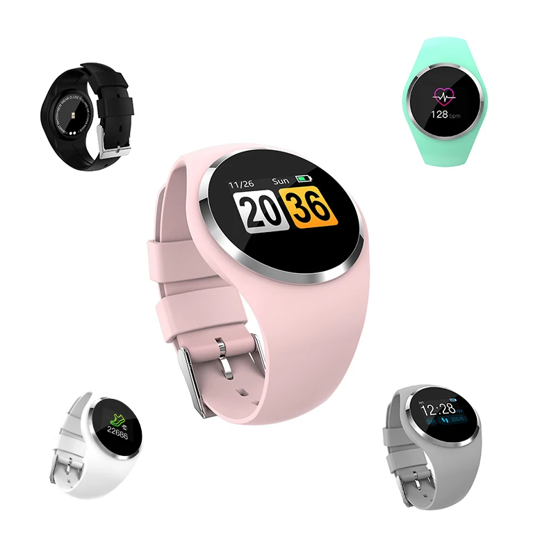 

Ssmarwear Q1 Smart Watch Men Women Life Waterproof Smartwatch Fitness Tracker Call Reminder Heart Rate Round Sports Wrist Watch