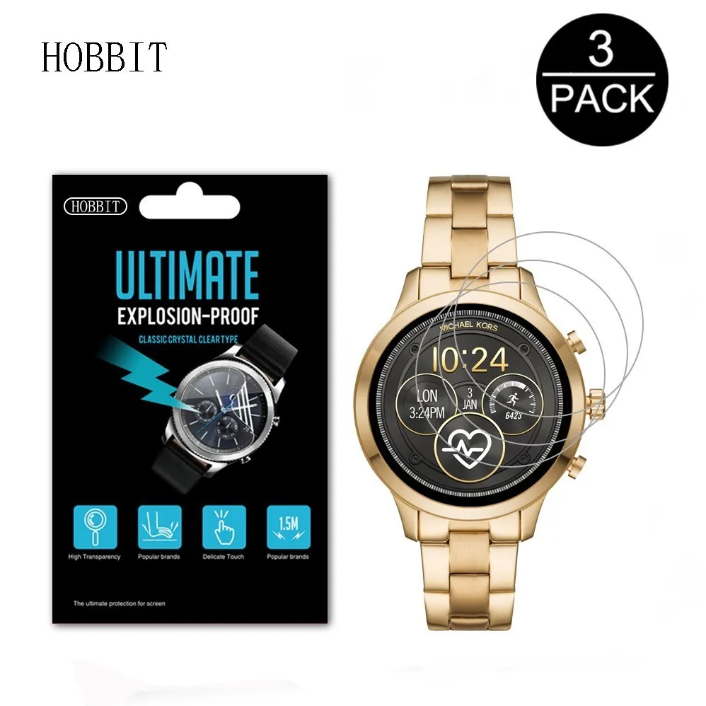 3Pack For Michael Kors Runway MKT5044 MKT5046 MKT5045 MKT5048 Nano Anti-Shock Screen Protector Smart Watch LCD Protection Film