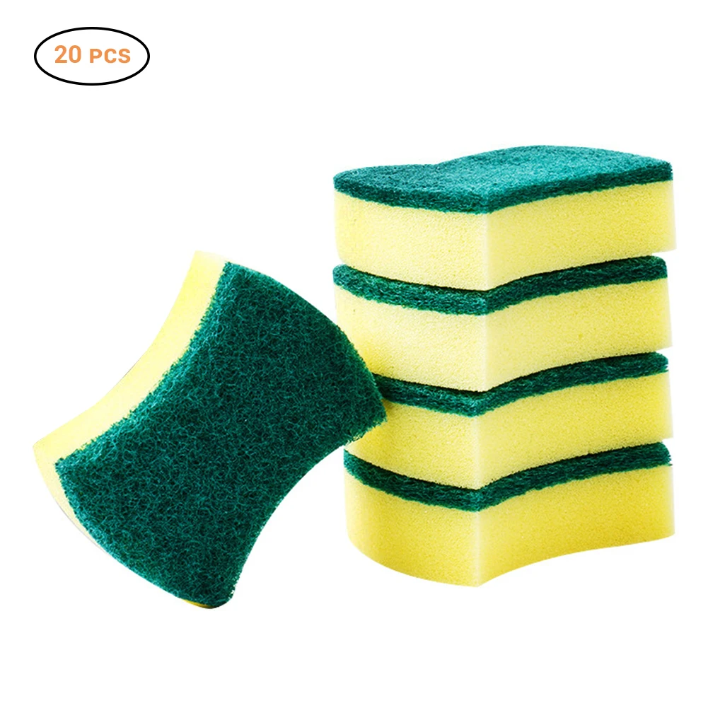 

20pcs 10*8*3cm Yellow Melamine Sponge Magic Sponge Eraser For Kitchen Office Bathroom Clean Accessory/Dish Cleaning Nano