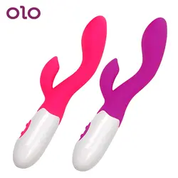 OLO G-spot фаллоимитатор вибратор 30 скоростей двойной Вибрационный клитор стимулятор влагалища секс-игрушки для женская мастурбация