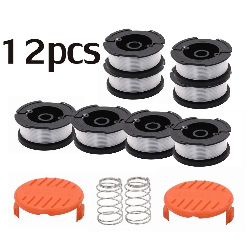 

12Pcs/set Weed Eater Line String Trimmer Replacement Spool & Spool Cap & Spring