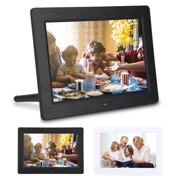 

Durable 8Inch 1280*800 Digital Photo Picture Frame Alarm Clock Player Album Remote Control IPS Screen Hot Sale