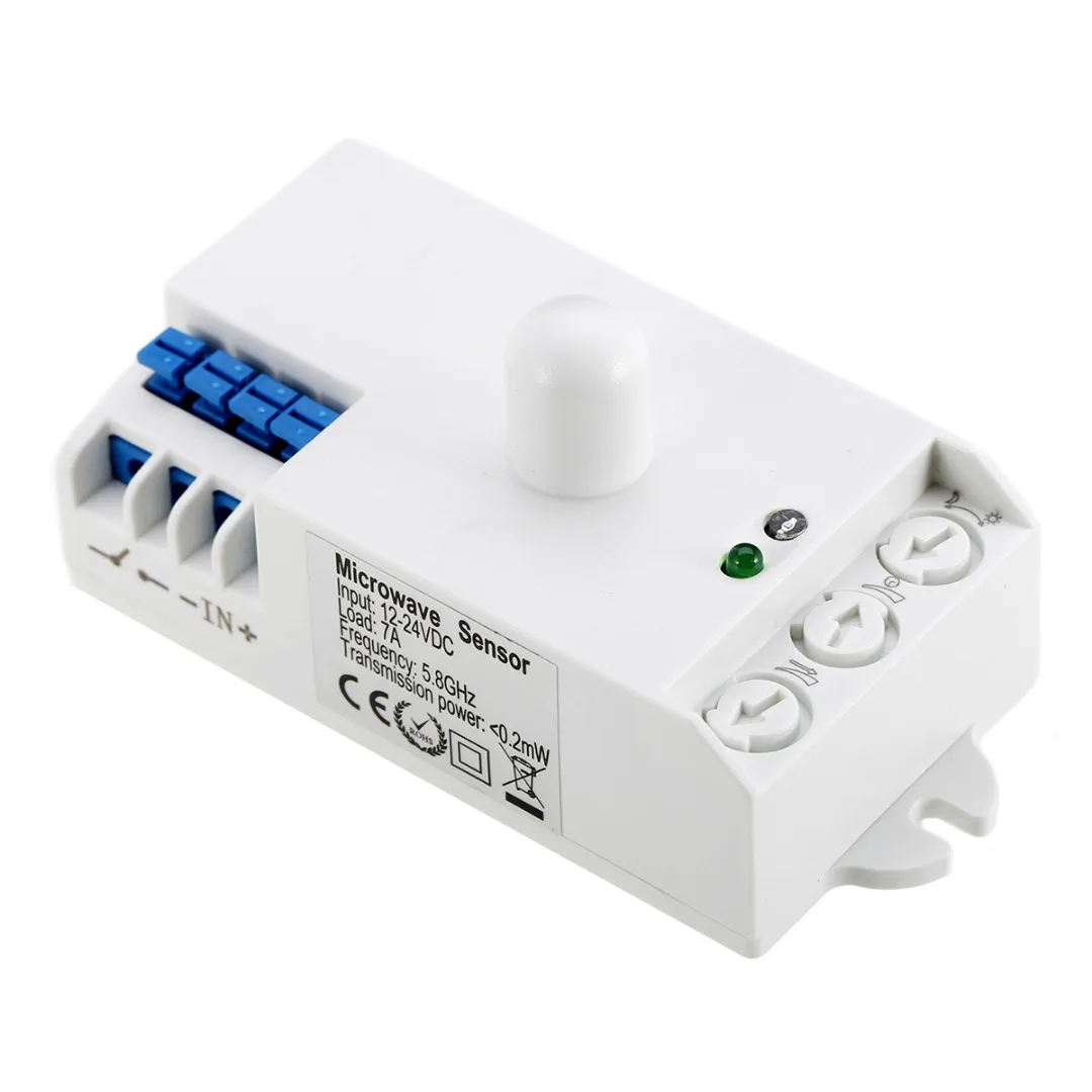 DC 12 V 24 5 8 GHz микроволновый радар датчик движения тела индукционный переключатель