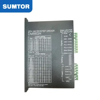 

DM860H driver for 2 phase nema 34 stepper motor with 256 subdivision