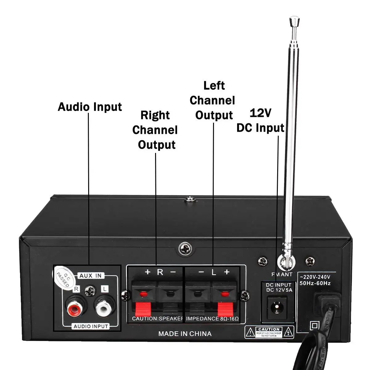 USB SD HIFI Автомобильный bluetooth цифровой усилитель аудио мощность Стерео усилители домашние FM радио сабвуферное оборудование с пультом дистанционного управления