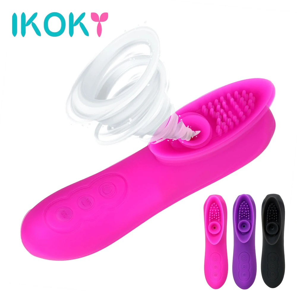 

IKOKY Nipple Sucker Vibrator Blowjob 12 Mode G-spot Vagina Massager Female Masturbation Sex Toys for Women Clitoris Stimulation