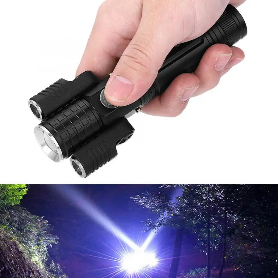 

linterna led recargable Flashlight 500LM USB Charging LED Portable Flashlight Troch Outdoor Zoomable Flashlight Camping
