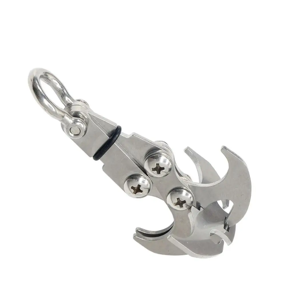 

Multi-purpose Stainless Steel Survival Magnetic Folding Grappling Hook Climbing Claw Outdoor Gravity Carabiner Hook