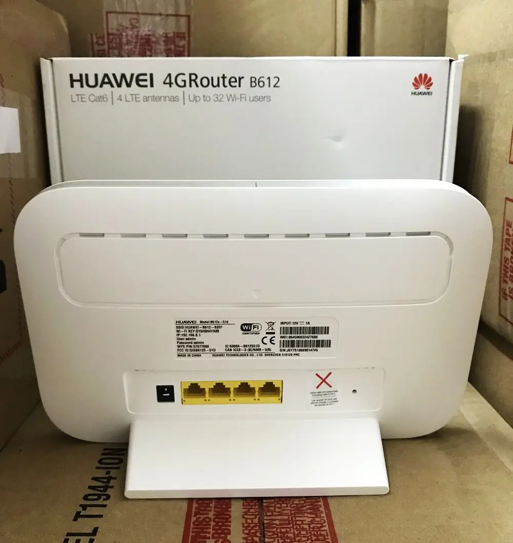 Оригинальный Huawei B612s 51d разблокирован 4G LTE Cat 6 CPE маршрутизатор wifi 300 Мбит/с