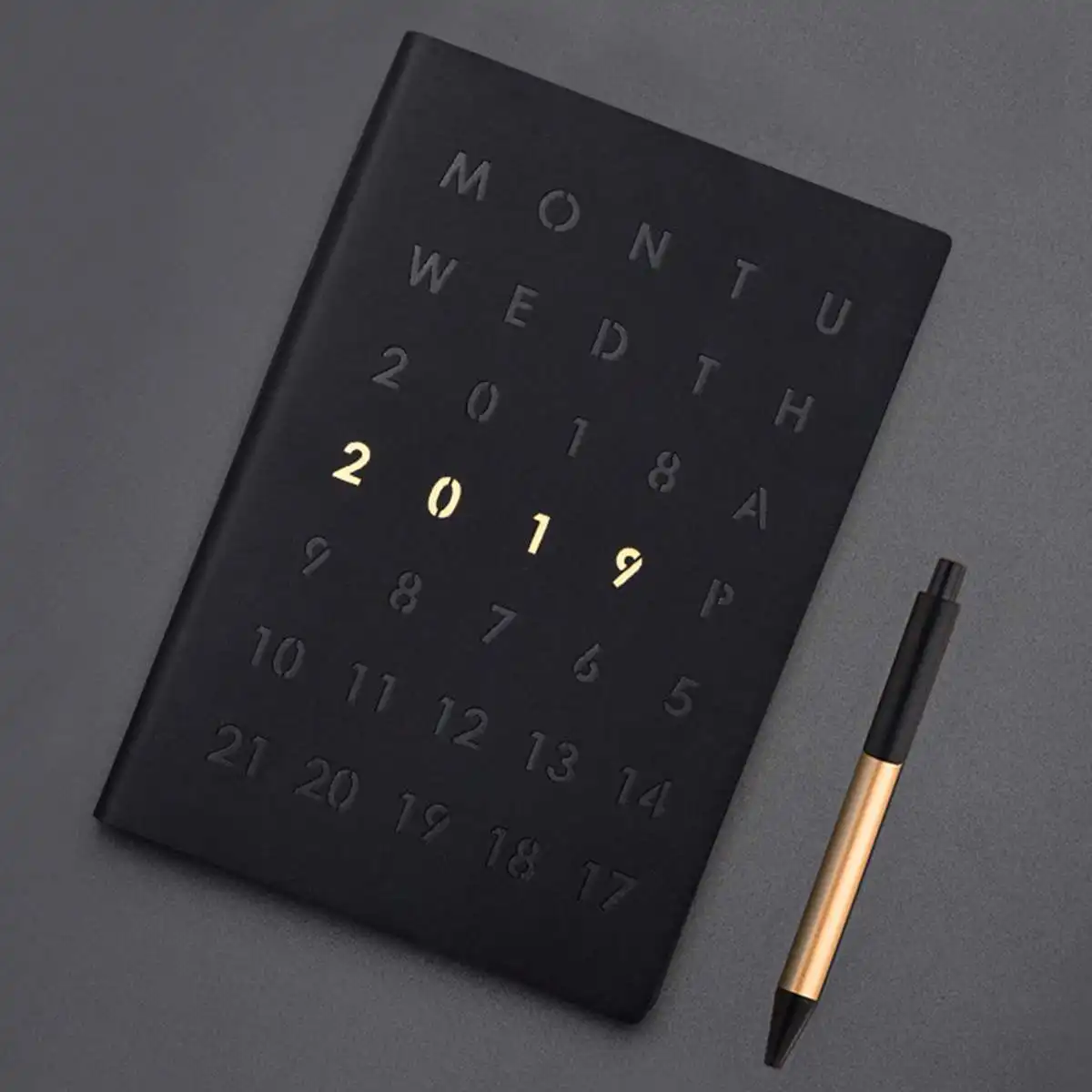 

A5 Black Soft School Planner Notebook Diary Agenda 2019 Weekly Monthly Schedule Journal Calendar Vintage Sketchbook Business