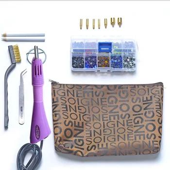 

Hotfix Rhinestone Applicator Hot Fix Applicator Iron-on Wand Heat-fix Tool Wand with 7 Tips for Garments Clothing
