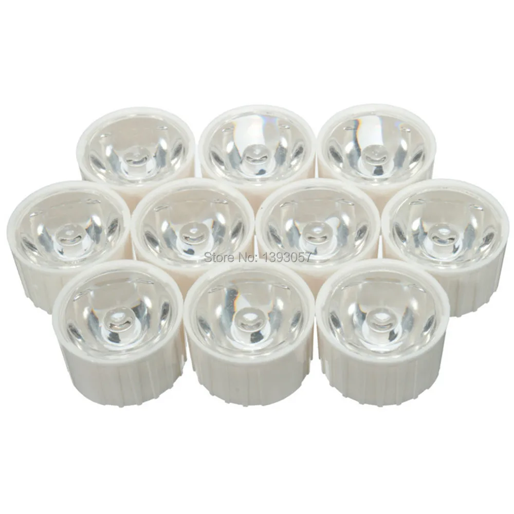 10set High Power 1W 3W 5W LED Lens 20MM PMMA Lenses With Bracket 5 15 25 30 45 60 90 120 Degree For 1 3 5 Watt Light Beads