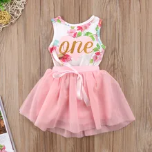 Комплект одежды из 2 предметов для новорожденных девочек; комбинезон принцессы с цветочным рисунком; фатиновое платье-пачка; комплект одежды