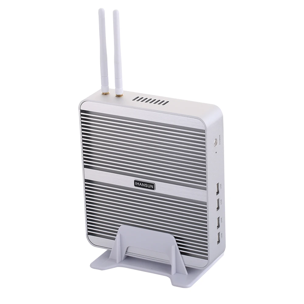  Fanless Mini PCIntel Quad Core I5 8250UWindows 10/UbuntuSilver[HUNSN BM07L](1VGA/1HD/4USB3.0/4USB2.