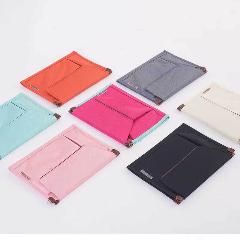 Waterproof Men's Business Office Bag Women's Document Bag Portable Oxford Notebook Pouch Passport Cover Accessories Supplies