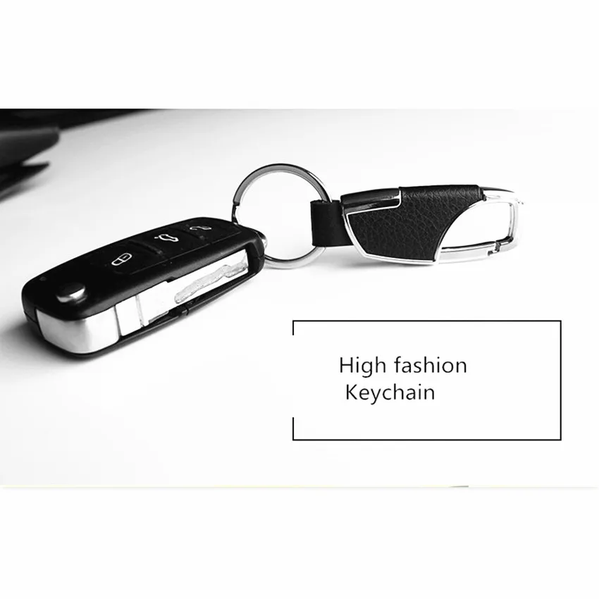 

Simple fashion leather metal car keychain for peugeot 207 mazda fiat 500 opel insignia amg fiat corolla citroen c5 renault clio
