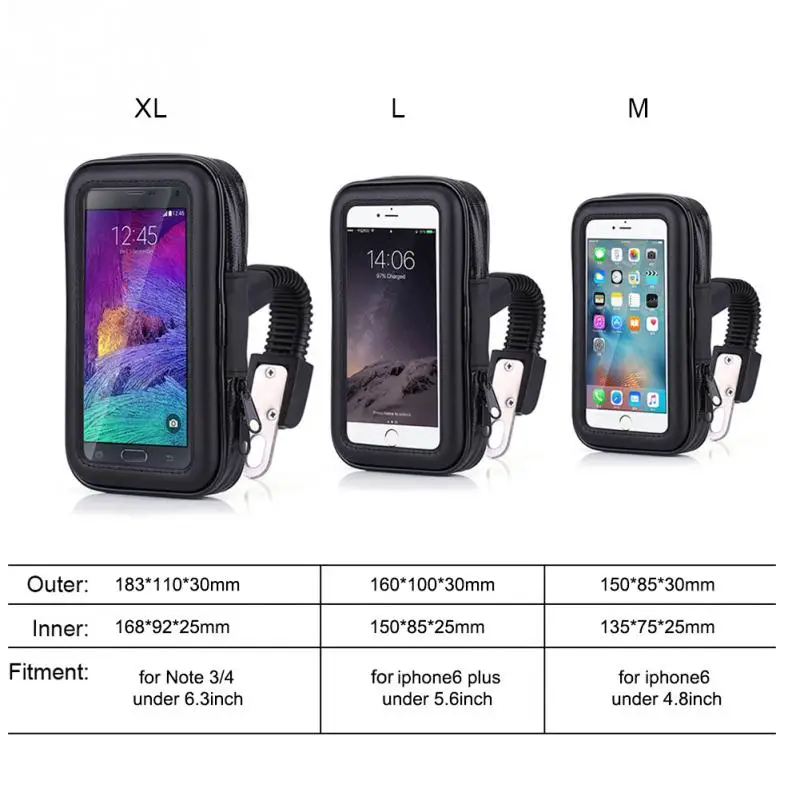 

New Waterproof Motorcycle Motorbike Mount Holder Phone Case Bag Fit for Mobile Phone/GPS/MP4