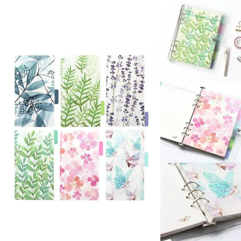 

Planner A5 A6 A7 Colored Notebook Index Page Matte Cover Spiral Diary Paper Note Book Category Pages Stationerymonthly Planner