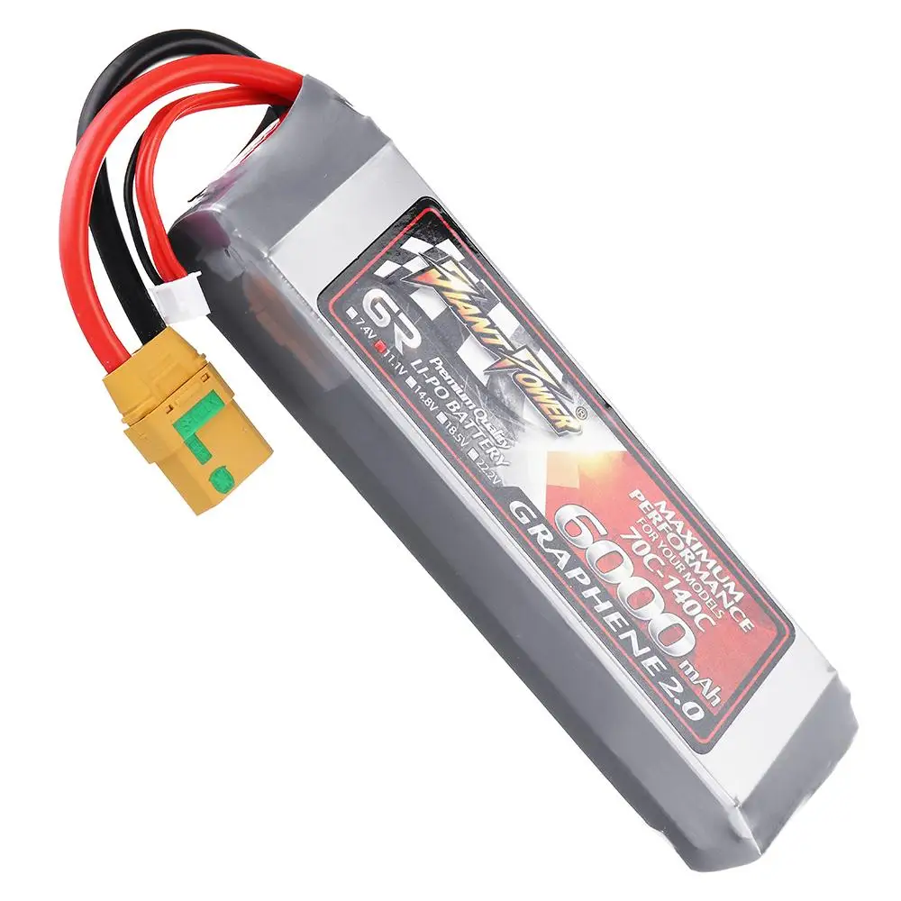 

LEORY POWER GRAPHENE 2.0 11.1V 6000mah 70C 3S Lipo Battery for Arrma 1:8 4WD Nero BIG ROCK 6S