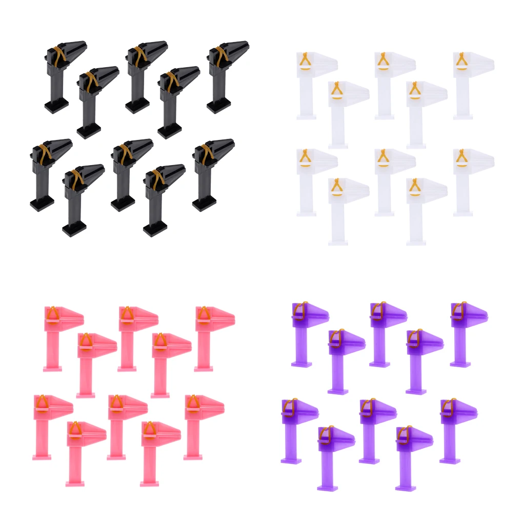 

Kesoto 10pcs/set Plastic Nail Repair Clip Nail Tips Reshape Tool Nail Pincher Portable design Easy to oparate