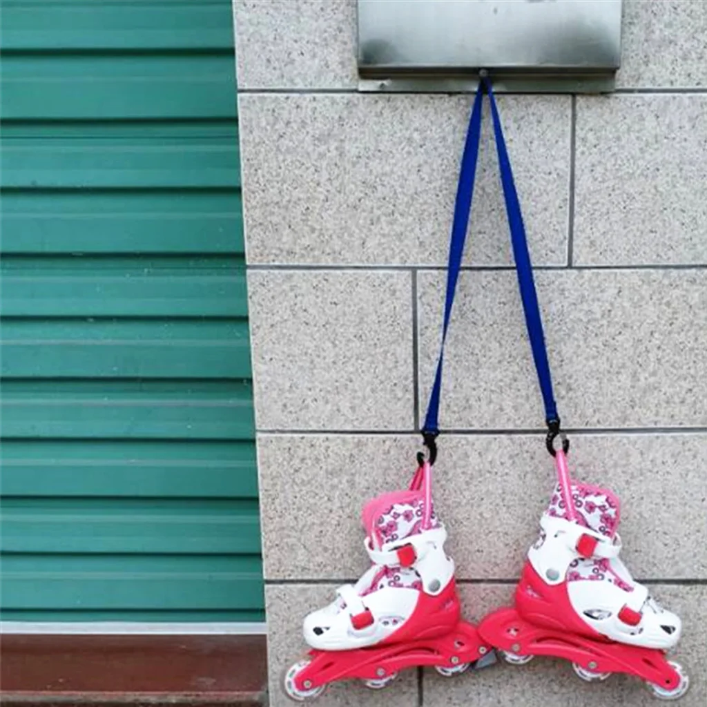 3 Pieces 78.7 cm PP + Plastic Ski Boot Carrier Roller Skate Hanger Boot