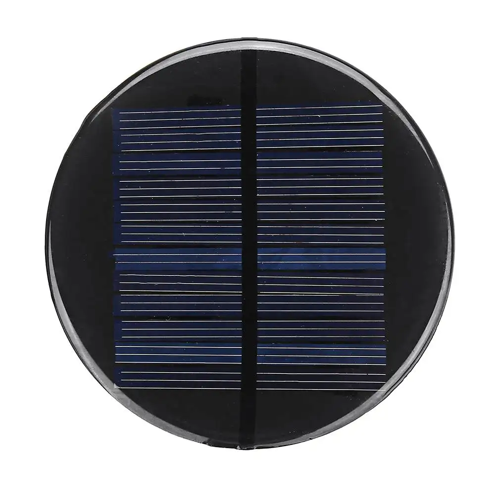

LEORY DIY Solar Power 6V 2W 0.35A 80MM Circle Round Polycrystalline Silicon Solar Panel Epoxy Board Solar Cell Module Mini