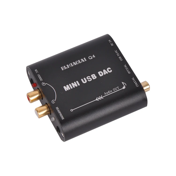 PJ.MIAOLAI Q4 Многофункциональный ПК USB волоконно коаксиальный HiFi аудио декодер DAC