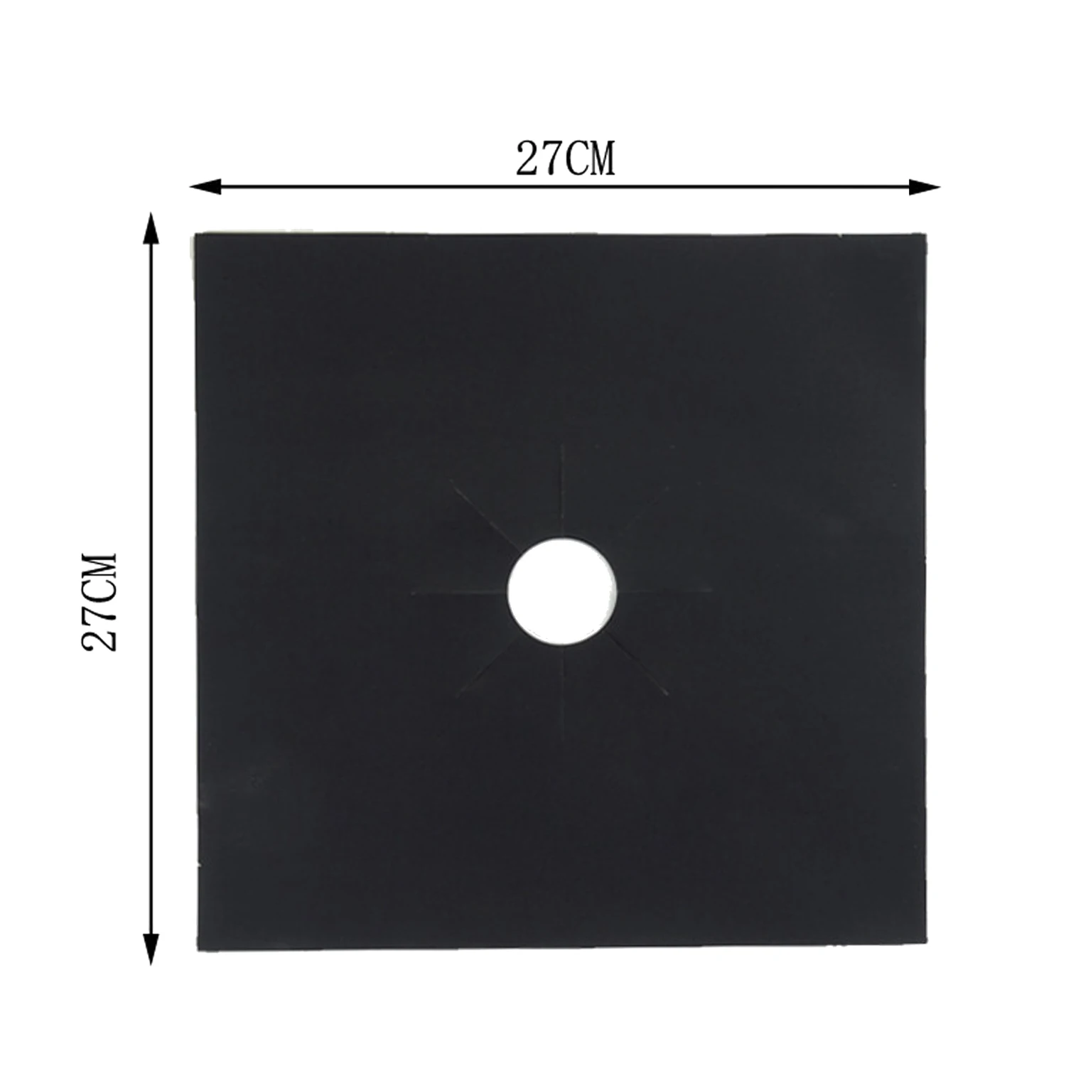 Behogar 4 шт толстые многоразовые газовые плиты плита верхняя защита горелок газа Диапазон лайнер листы 27x27 см черный