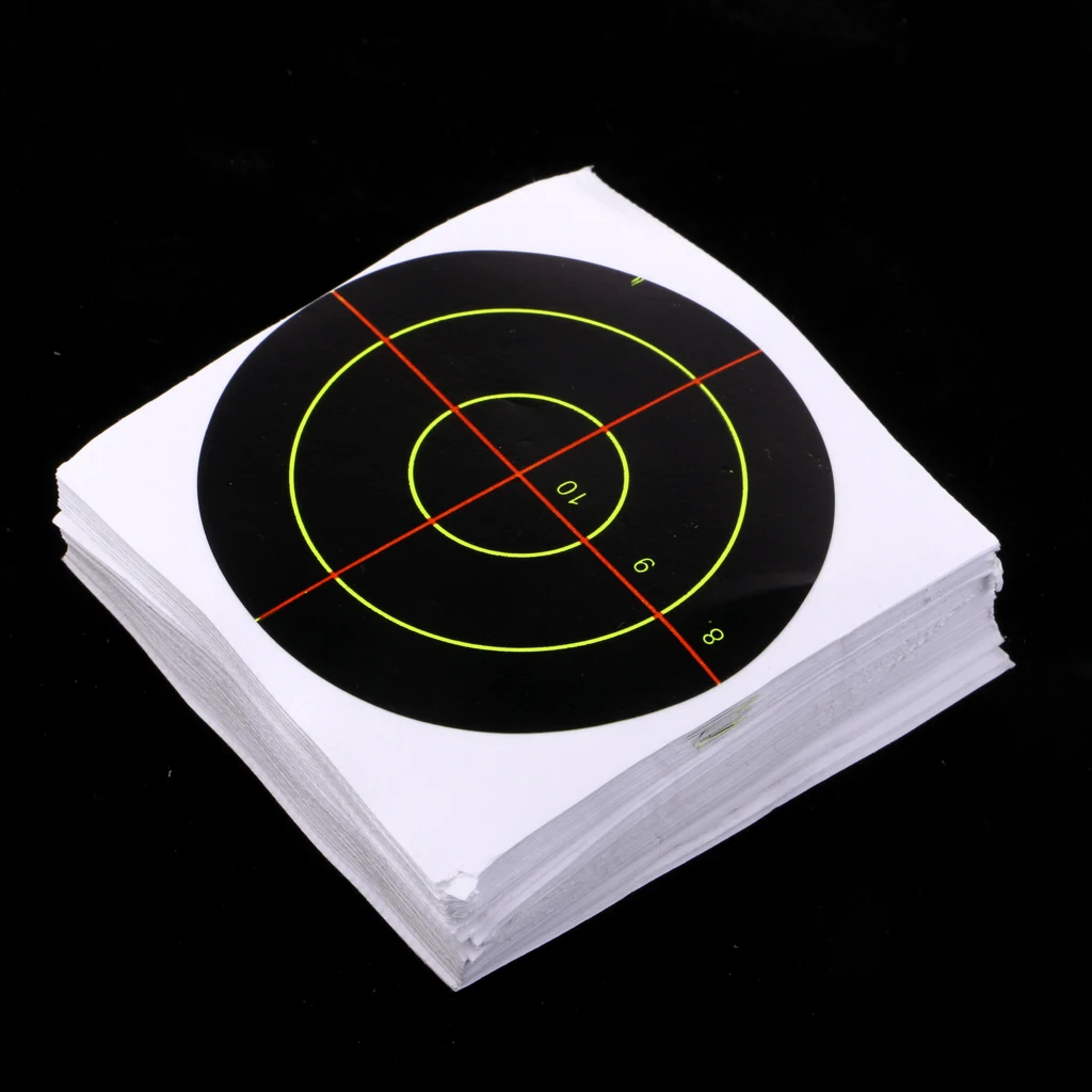 3/" Adhesive Paper Targets 100pcs Shooting Targets Reactive Splatter Dia