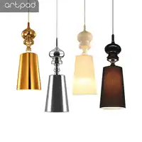 Artpad เหล็กโมเดิร์นโคมไฟห้องอาหารโคมไฟทองเงินสีดำสีขาวโคมไฟโรงแรม Cafe Bar LED แขวนโคมไฟ