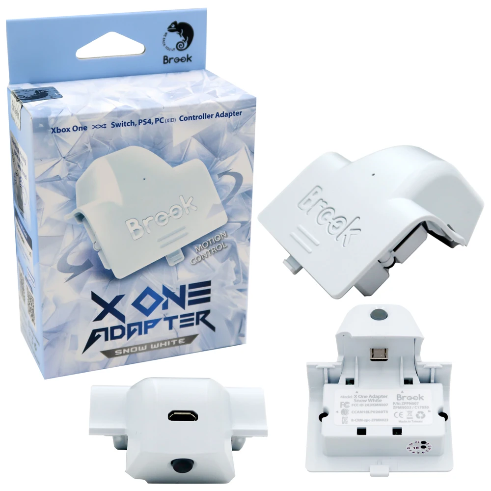 

Brook X One Adapter for Xbox One to for PS4/Nintend Switch for Xbox One/PC Wireless Converter & Rechargeable Battery White