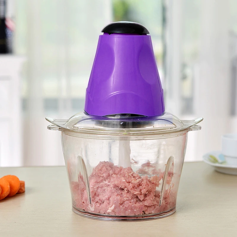 2L الكهربائية المطبخ مفرمة اللحم المروحية Cocina معالج التقطيع أداة تقطيع الطعام الفولاذ المقاوم للصدأ الكهربائية المنزلية أدوات مطبخ 2L الكهربائية المطبخ مفرمة اللحم المروحية Cocina معالج التقطيع أداة تقطيع الطعام الفولاذ المقاوم للصدأ الكهربائية المنزلية أدوات مطبخ
