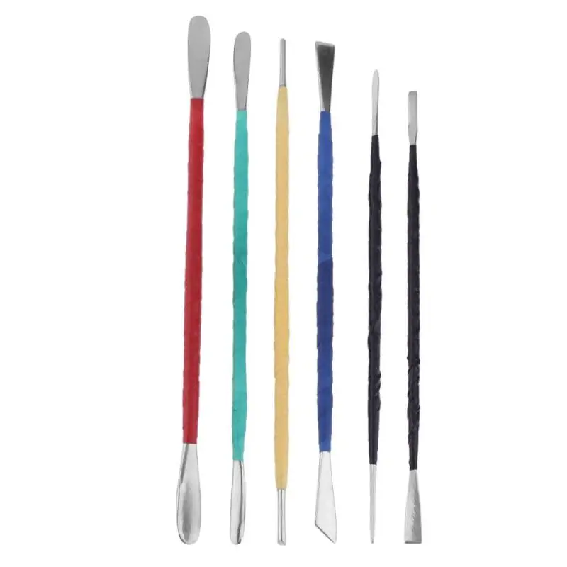 6pcs Stainless Steel Pottery Sculpture Knife Carving Tool Set Clay