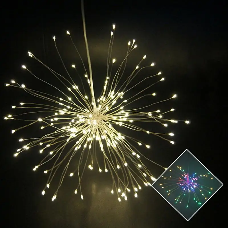 

81 LED Decoration Party Fireworks Lamp Remote Control Battery Light Creative