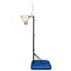 Дети портативный баскетбольный стенд обод Высота 1,5-1,8 м Maxium применимо мяч модель 5 синий черный, белый цвет