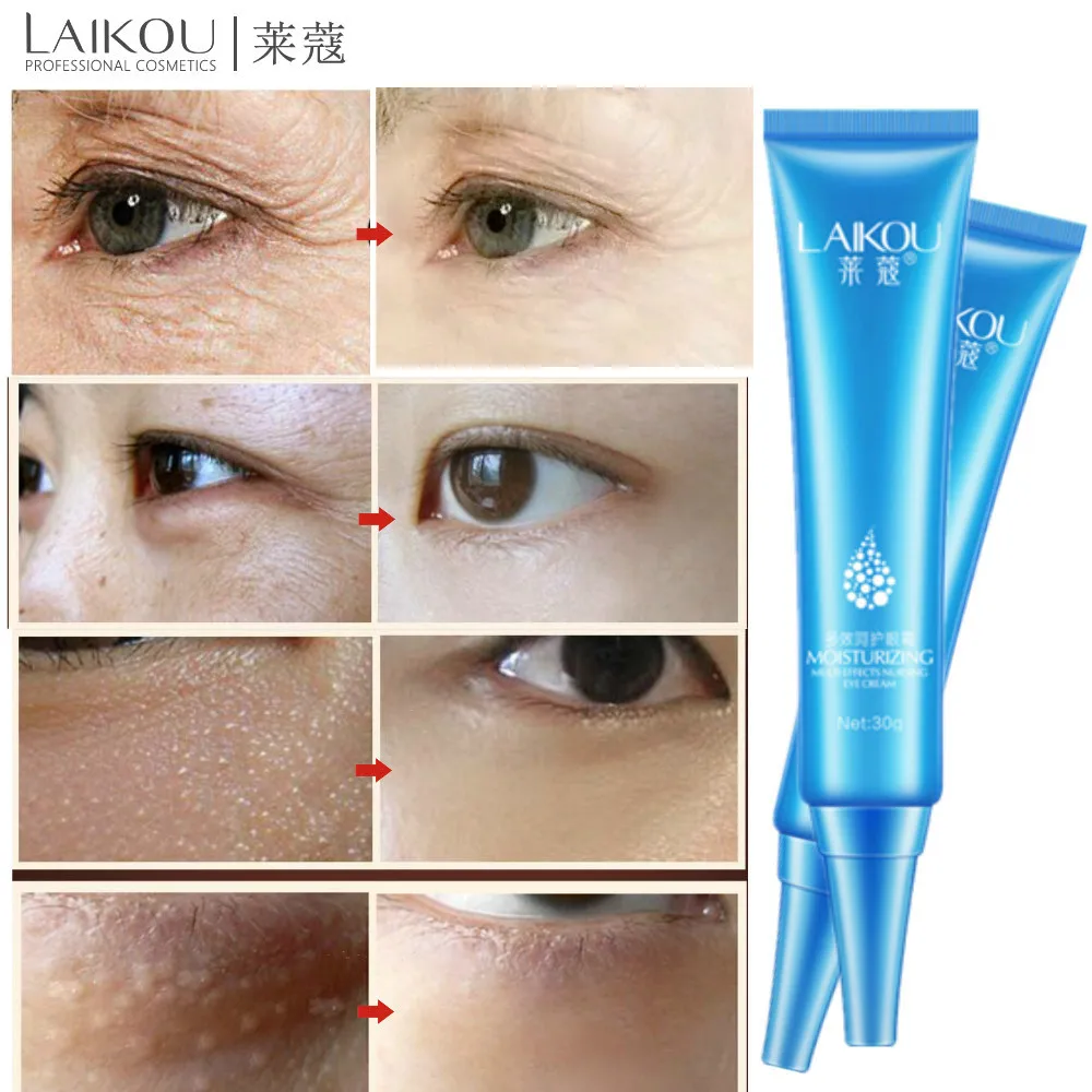 LAIKOU Moisturizing Whitening Eye Cream Hyaluronic Acid Eye Cream Hydrating Anti Wrinkle Remove