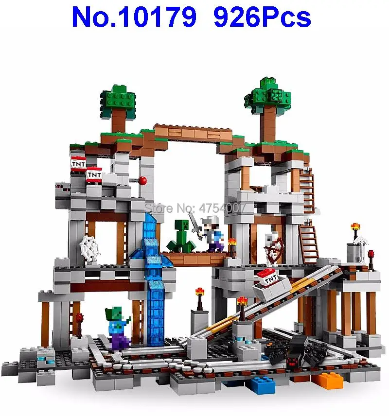 

10179 926pcs My World The Mine Bela Building Block Compatible 21118 Toy