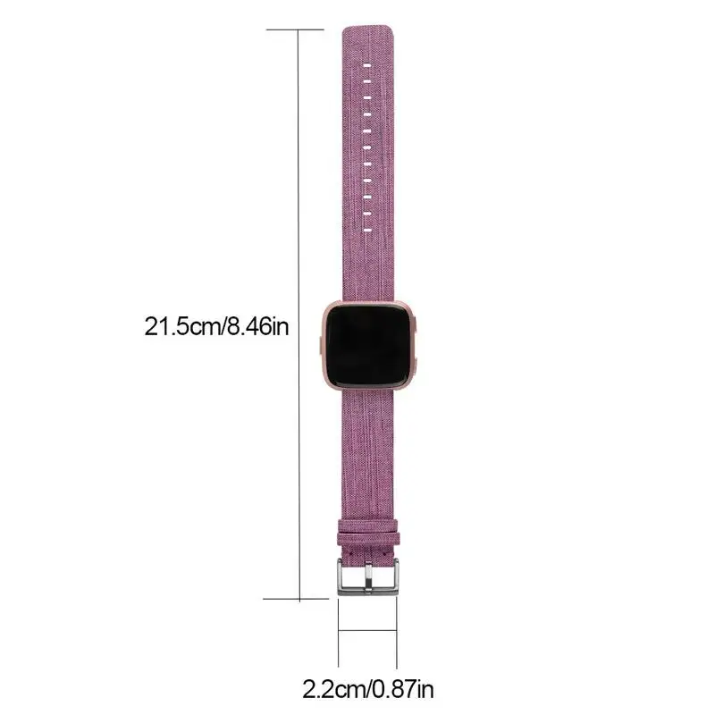 Новый холщовый ремешок для часов Ремешок с коннектор креплением Fitbit Versa