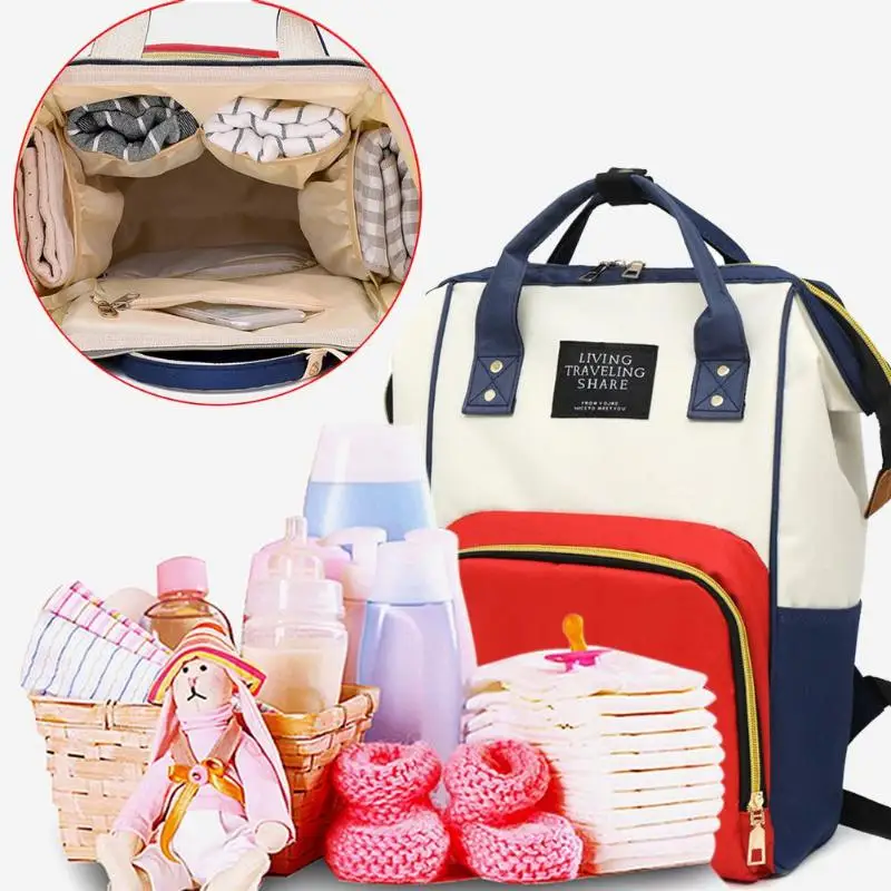 Jual Kapasitas Besar Mumi Popok Tas Zipper Ibu Perjalanan Ransel Maternity Tas Wanita Hamil Popok Bayi Keperawatan Tas Popok
