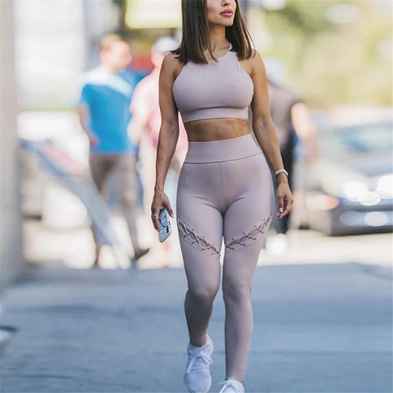 

Women Tight Gym Slim Running Sports Bra +pants Set High Waist Yoga Set Outdoor Fitness Clothing Women Sport Suit For Running