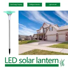 6 шт./компл. светодиодные фонари для сада солнечный цветок формы Открытый Газон Двор солнечных батареях газонные лампы садовые Творческий Солнечная лампы