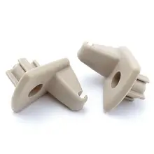 

New Plastic Beige Pop Up Durable Sun Visor Clip Hanging Hook Replacement Storage Holder Vehicle Bracket For Chrysler 300C