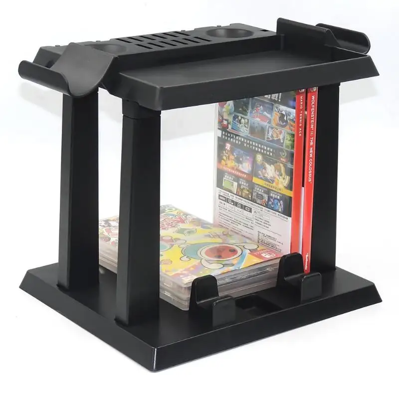 ALLOYSEED Game Disc Gamepad Storage Bracket Holder Tower Joystick Carrying Stand for Nintend Switch Poke Ball Plus Game Stand ALLOYSEED Game Disc Gamepad Storage Bracket Holder Tower Joystick Carrying Stand for Nintend Switch Poke Ball Plus Game Stand