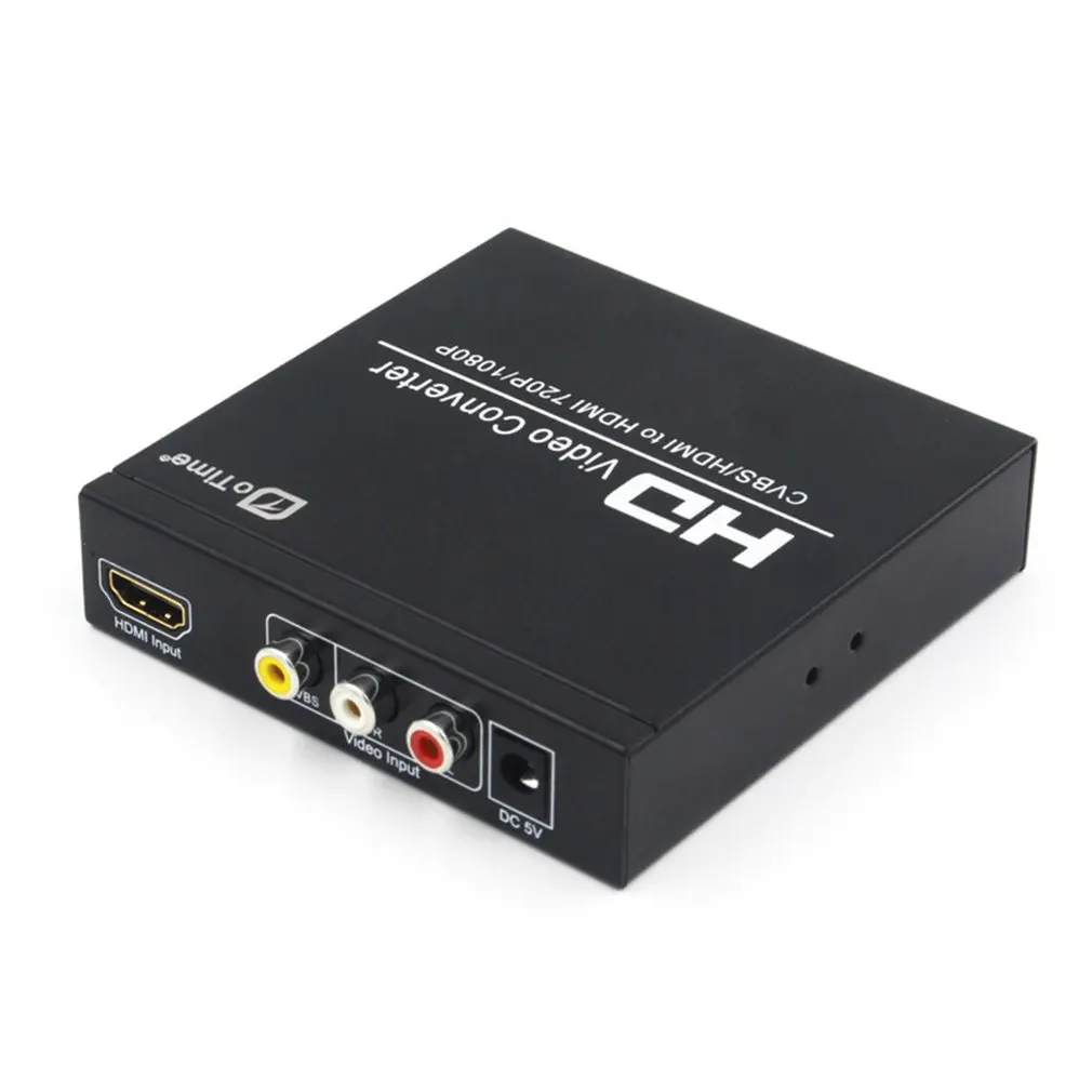 

CVBS/HDMI to HDMI Video Converter HDMI AV Adapter Support 720P/1080P Coaxial Out NTSC PAL Output Video Adapter
